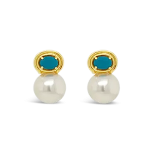 Pearl & Turquoise Earrings