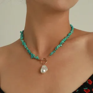 Pearl Turquoise Necklaces Colors Collection