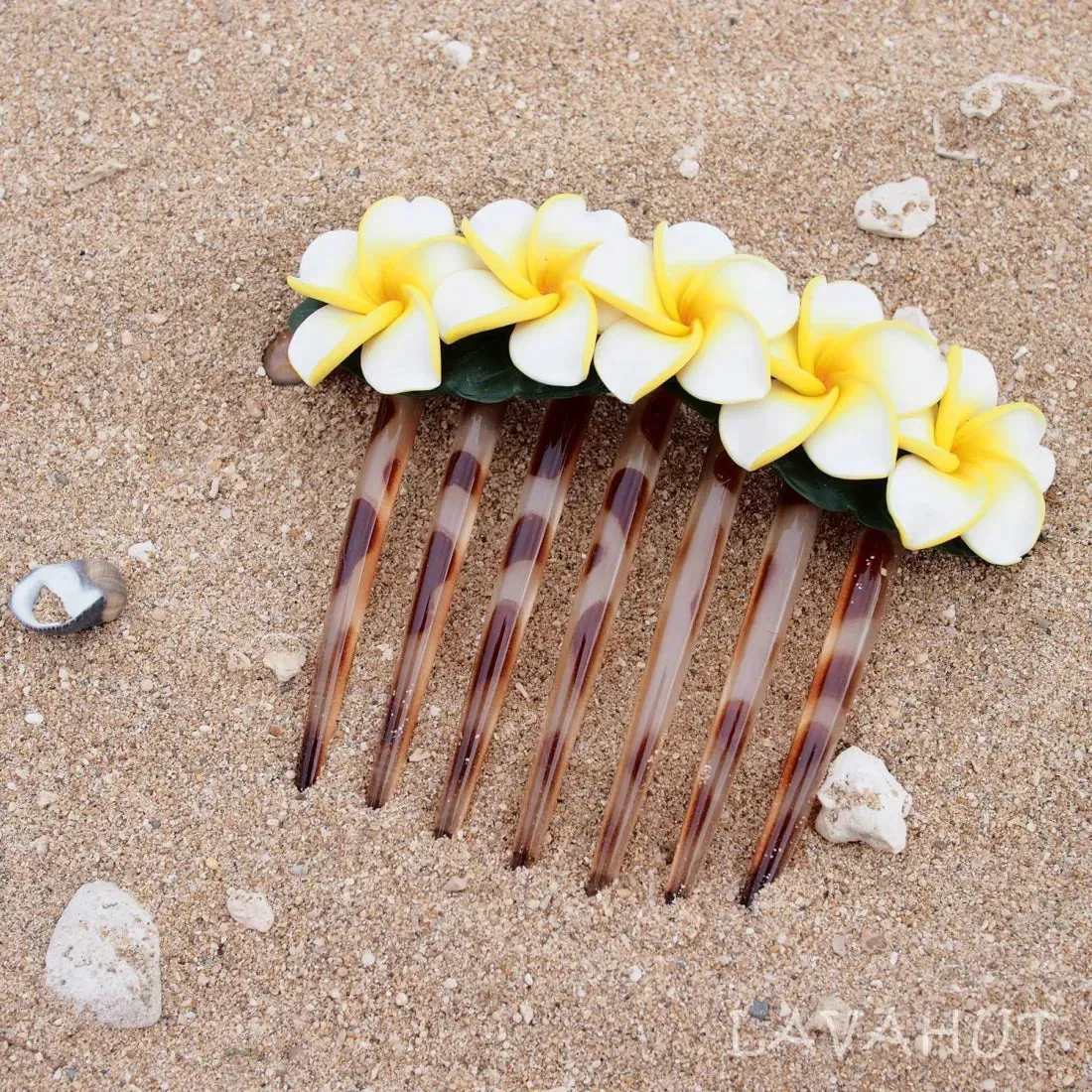 Pretty Plumeria Hair Comb