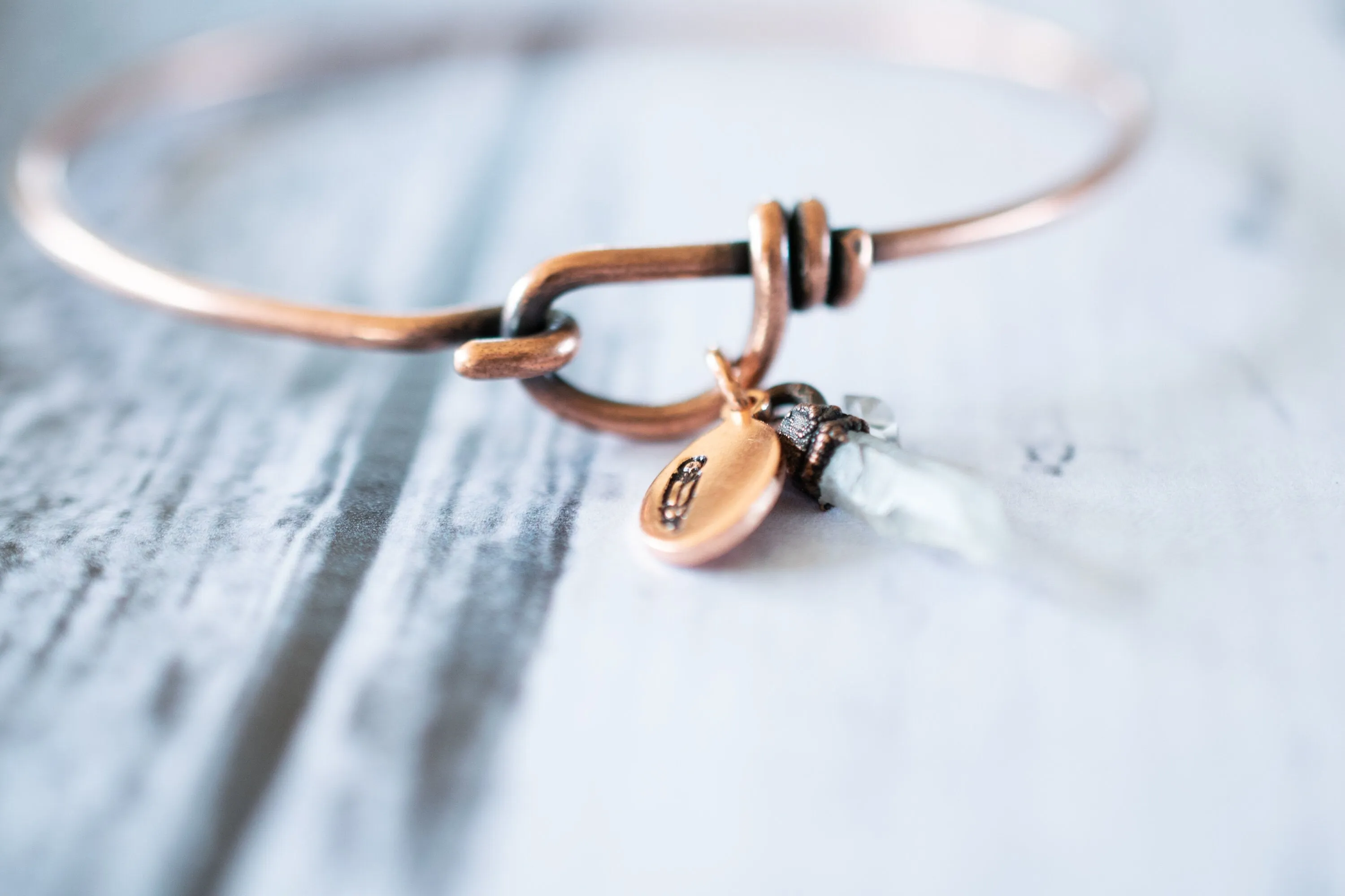 Quartz crystal bracelet | Tibetan Quartz crystal bangle