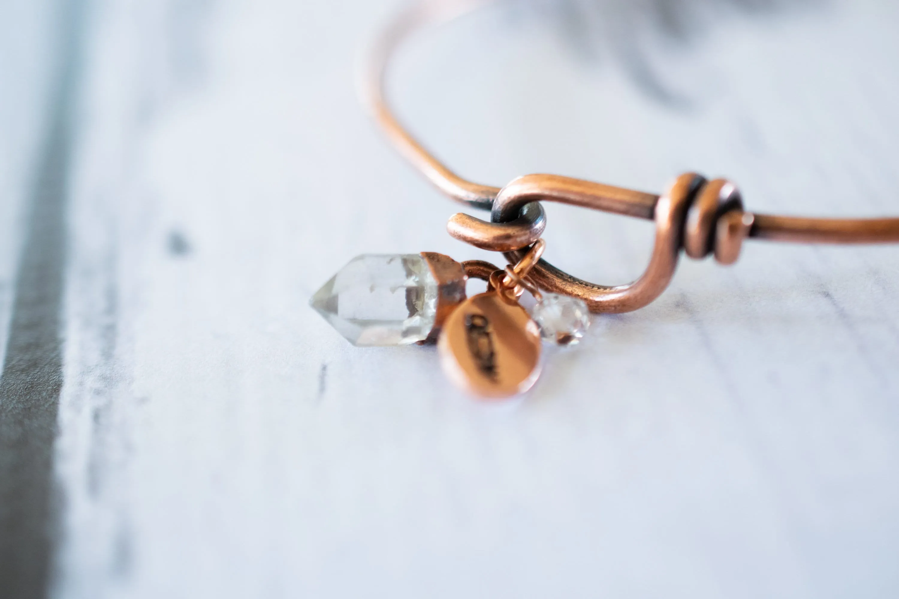 Quartz crystal bracelet | Tibetan Quartz crystal bangle