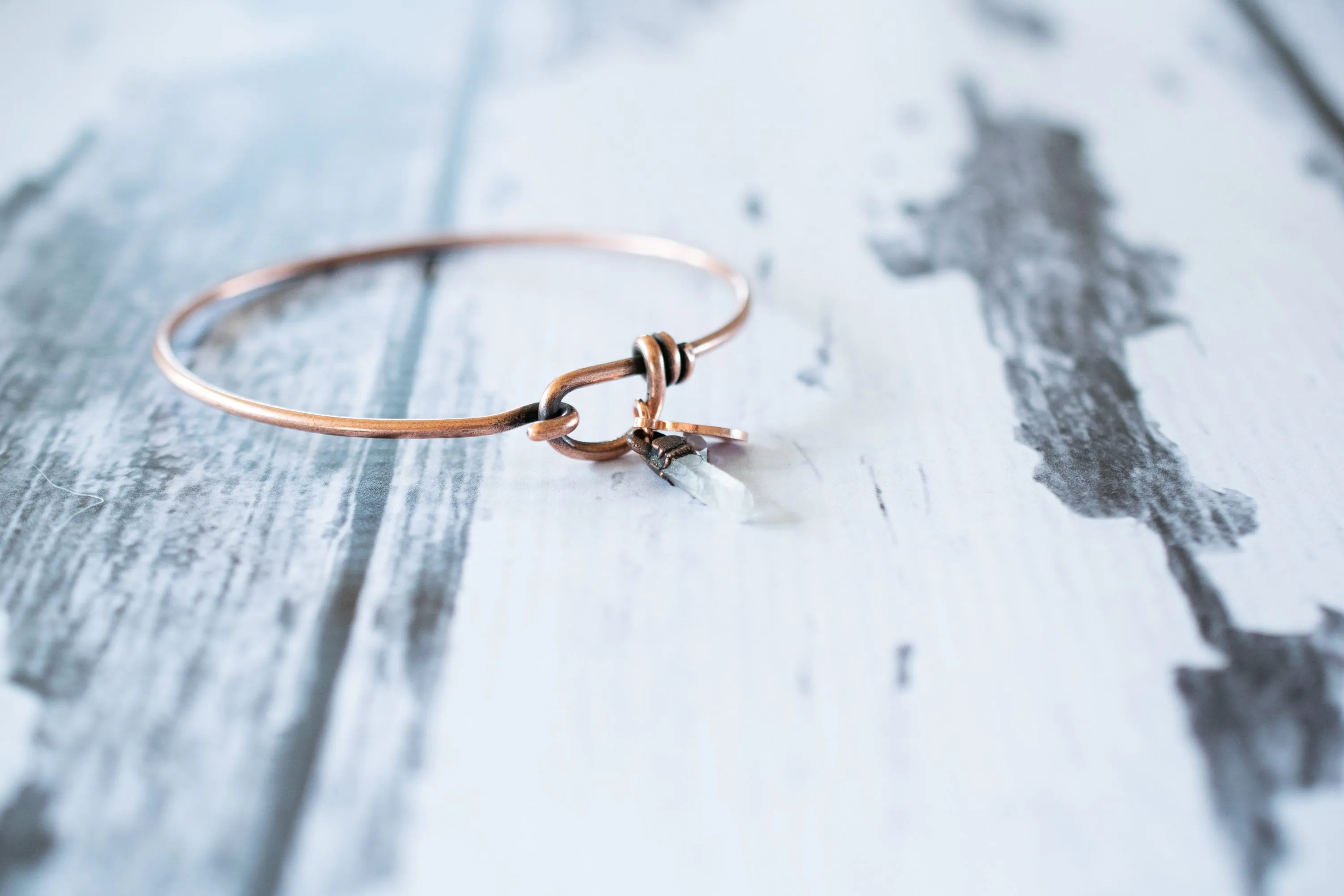 Quartz crystal bracelet | Tibetan Quartz crystal bangle