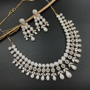 Round Neck Zircon/AD Necklace 3278-08