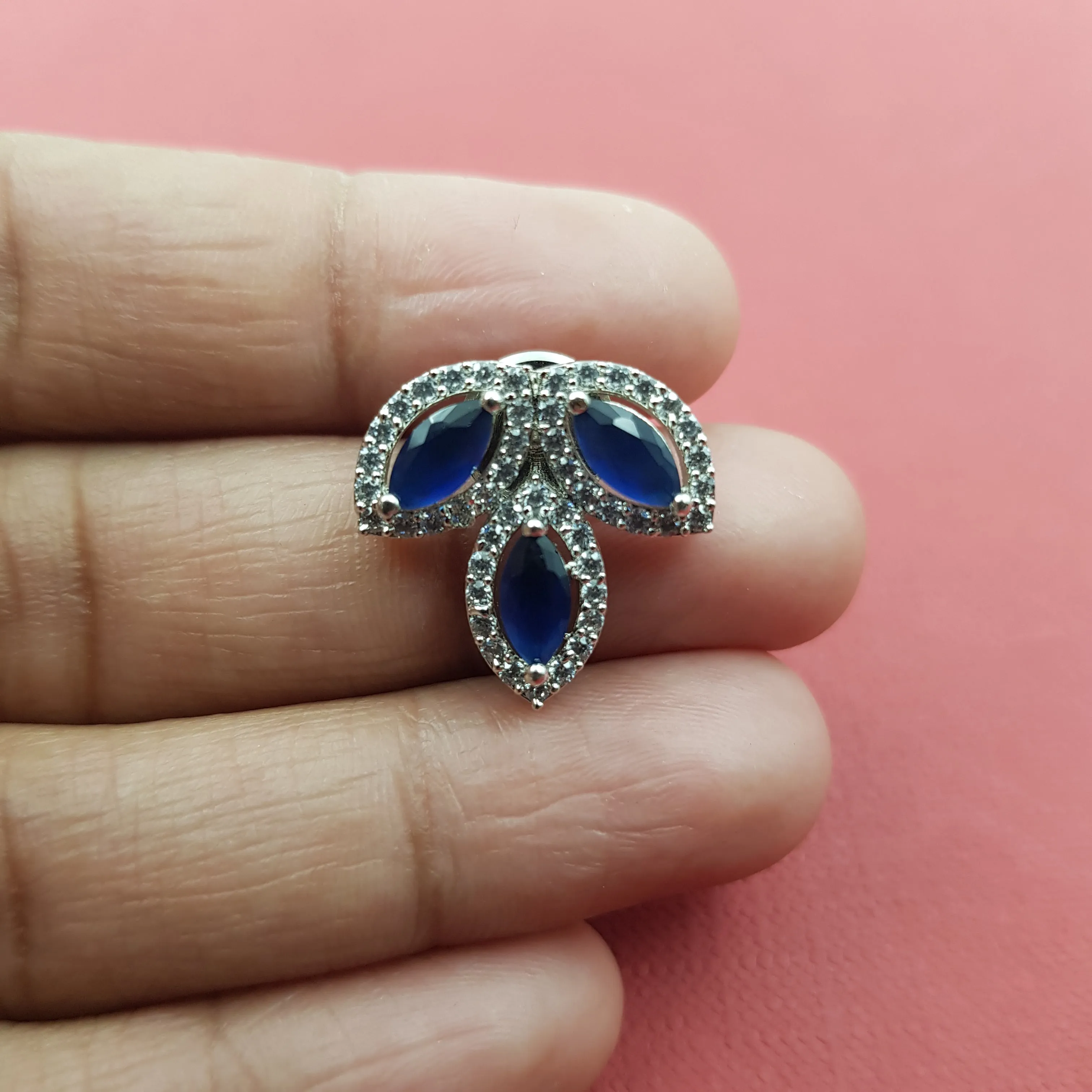 Round Neck Zircon/AD Necklace Set 8574-08