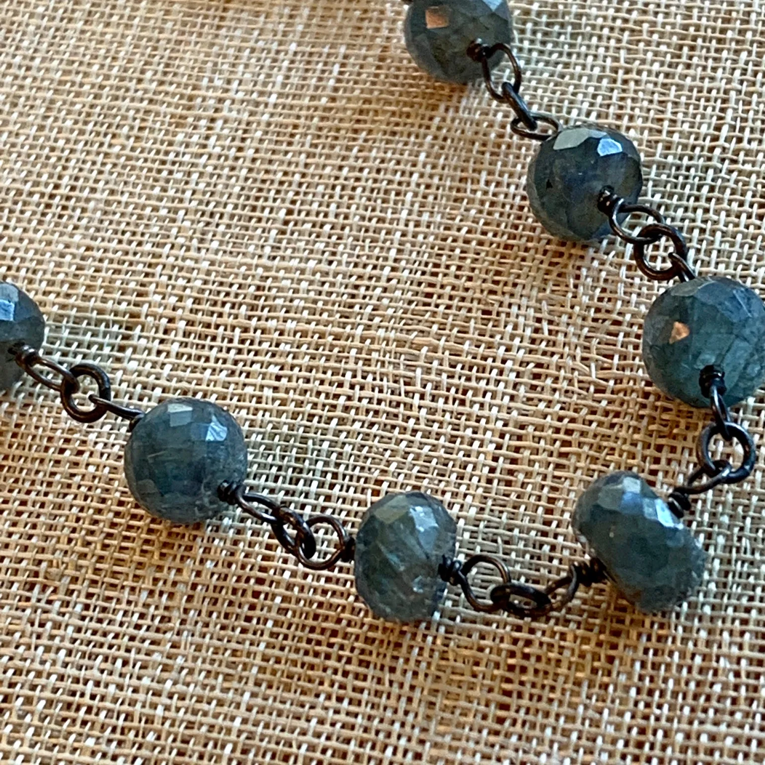 Sapphire and Silver Necklace by Ruth