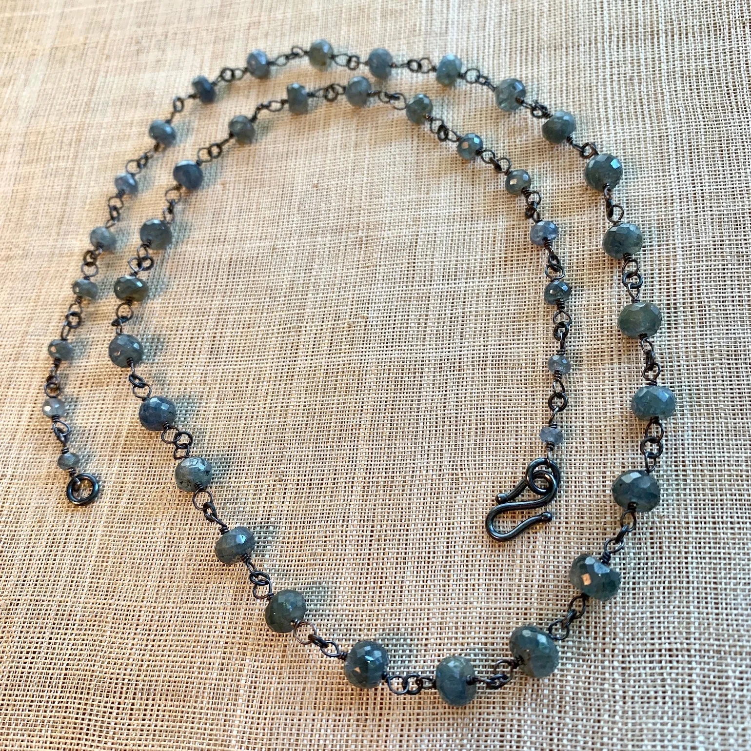 Sapphire and Silver Necklace by Ruth