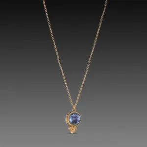 Sapphire Necklace with Diamonds