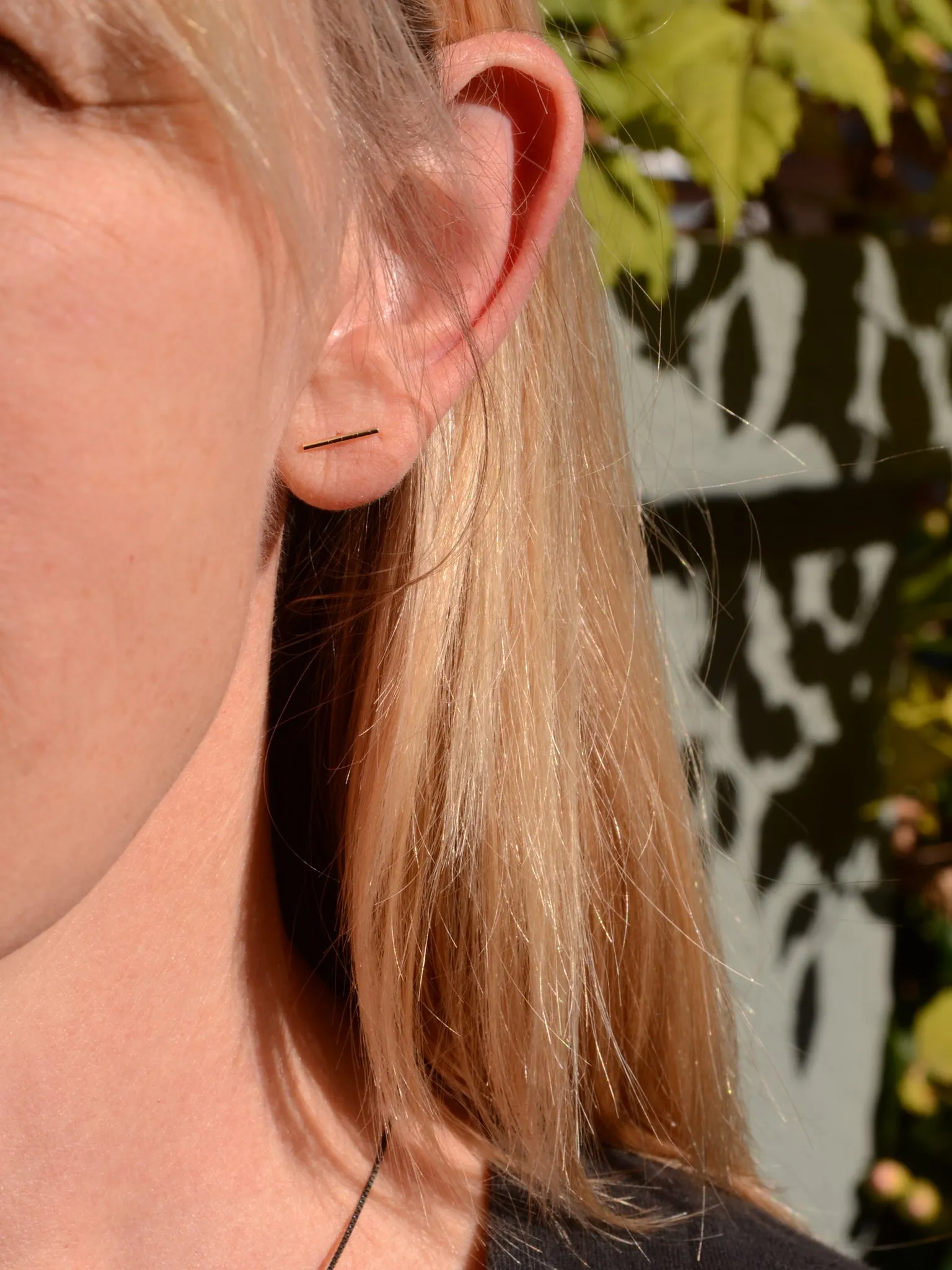 Simple Bar Studs · gold-fill or silver