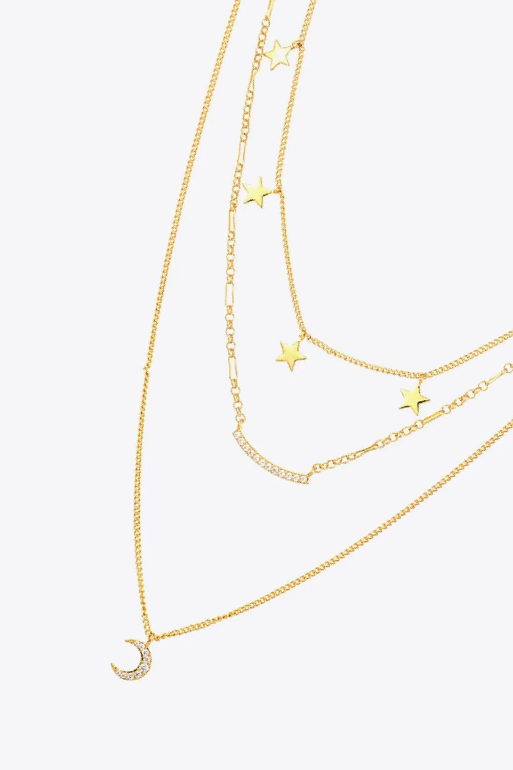 Star and Moon Pendant Necklace