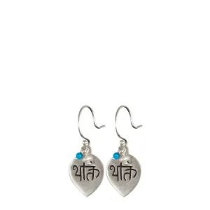 Sterling Silver 'Devotion' Drop Earring with Turquoise and Pearl