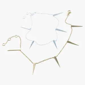 Sterling Silver Quintet Triangle Bracelet