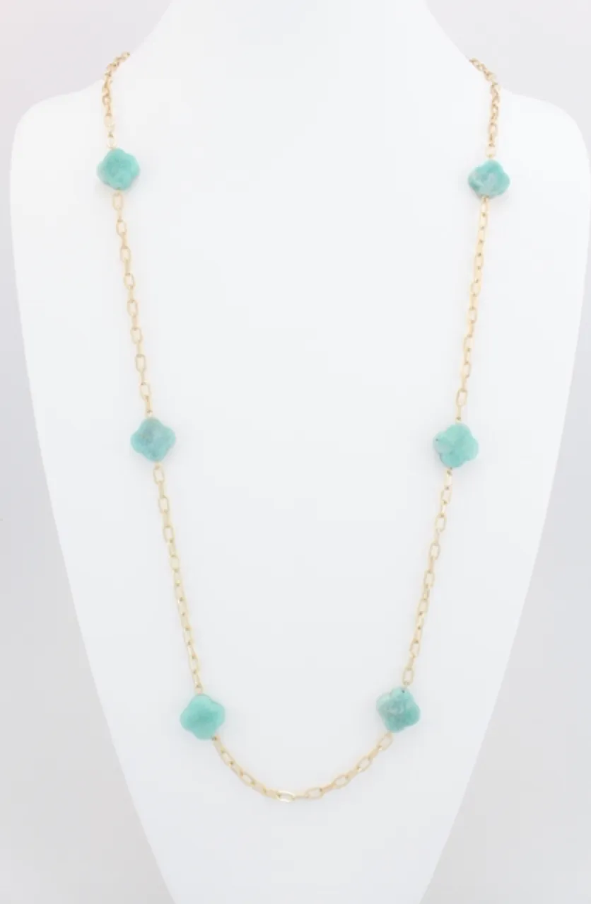 Stone Station Necklace