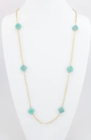 Stone Station Necklace