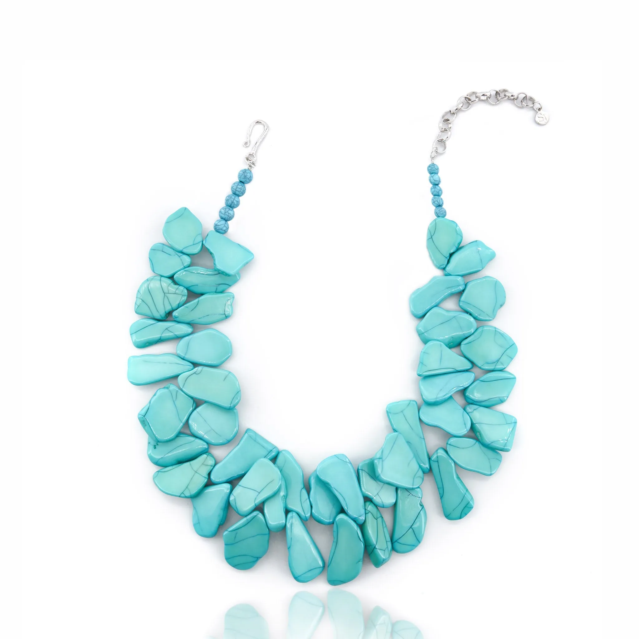 Tia Howlite Necklace - Turquoise