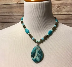 Turquoise pendant necklace