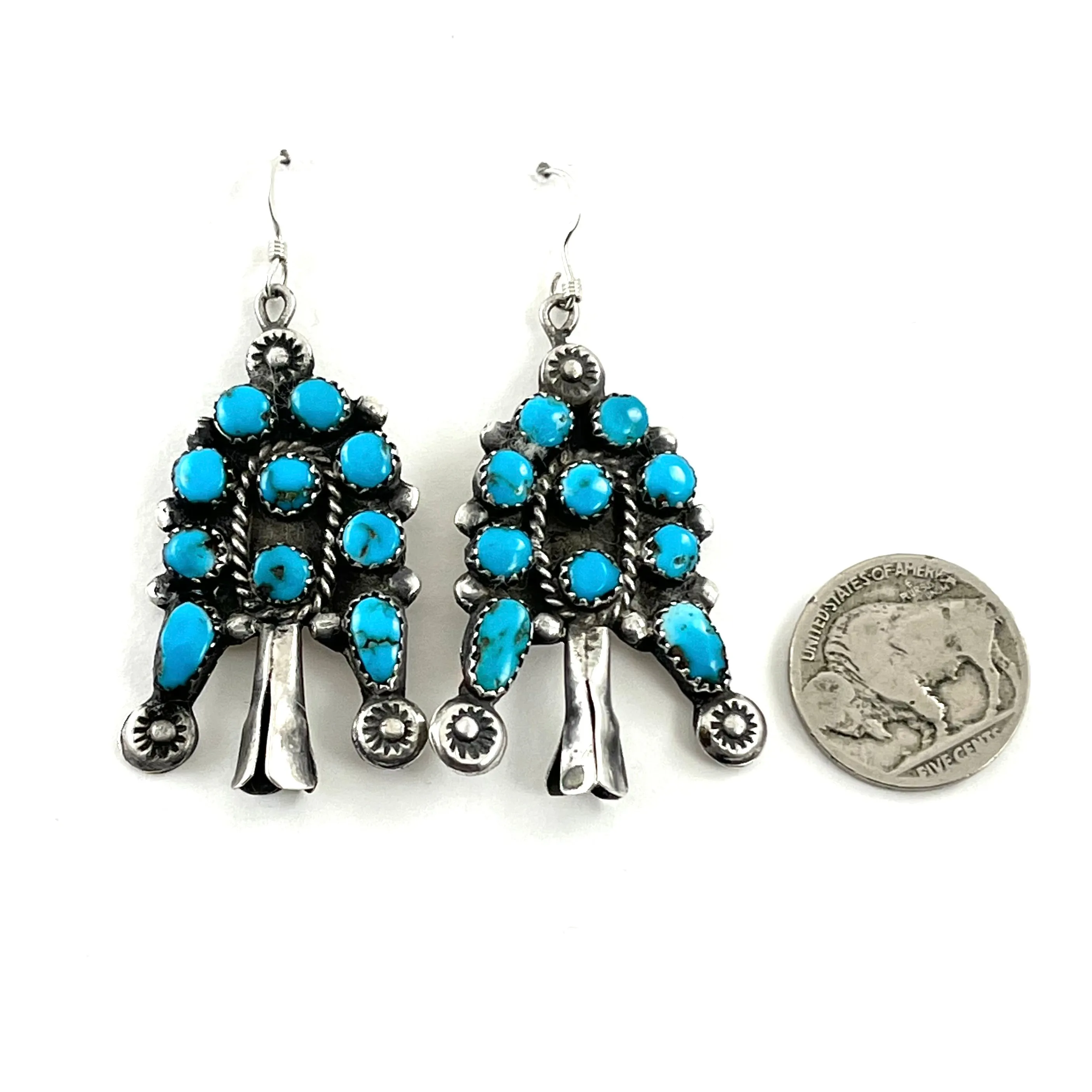 Vintage Zuni Blossom Earrings