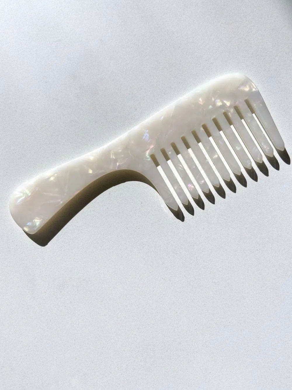Wide Tooth Acetate Hair Comb | Eco-Friendly