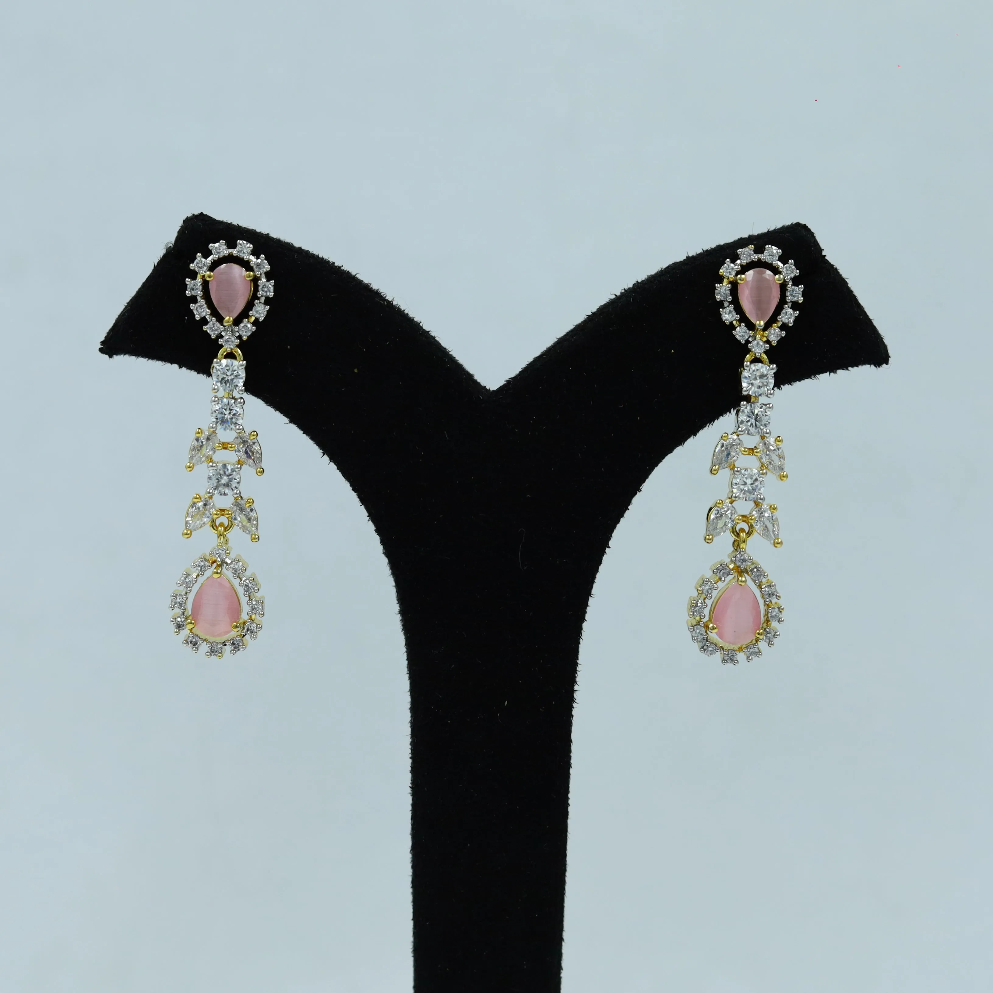 Zircon/AD Round Neck Necklace Set 20047-7231